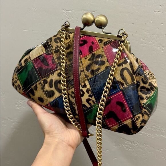 Unique Genuine Patent Leather Handmade Kisslock Purse/Shoulder Bag/Crossbody - Picture 14 of 16